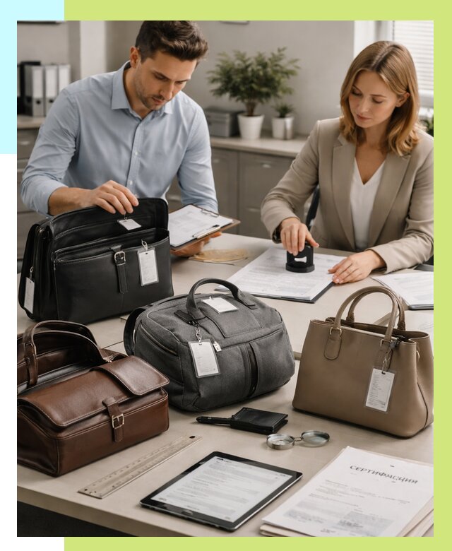 Сертификация сумок в Чернушке от 7617 руб. | Алешин-Чрш