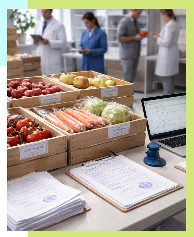 Сертификация овощей и фруктов в Чернушке от 8633 р. | Алешин-Чрш