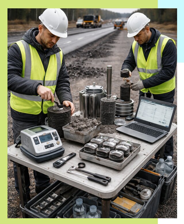 Сертификация асфальта: испытания и подтверждение в Чернушке