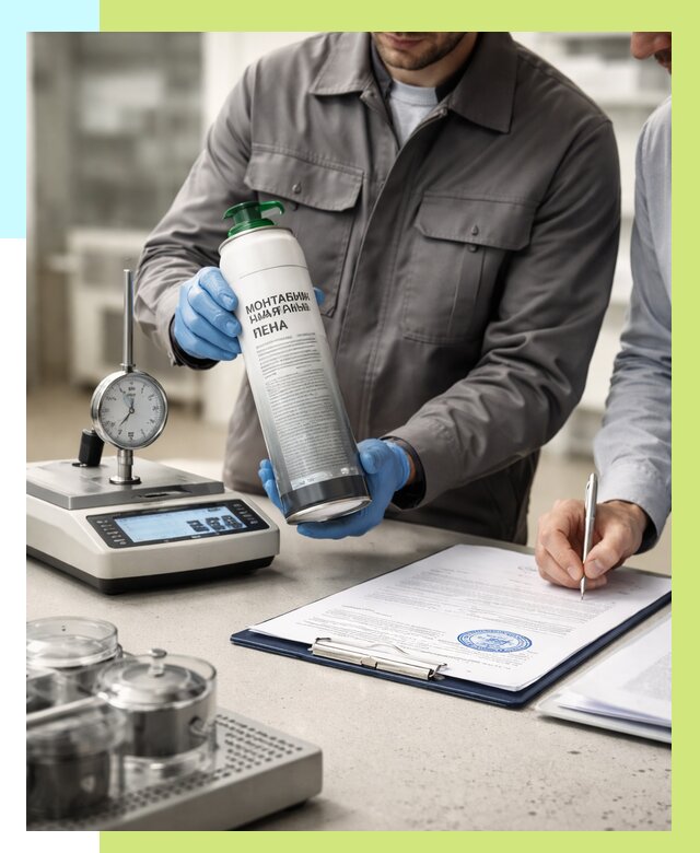 Сертификация монтажной пены в Чернушке от 15234 р. | Алешин-Чрш