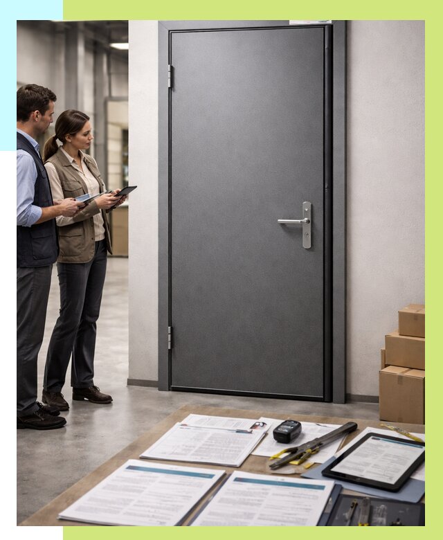 Сертификация противопожарных дверей в Чернушке от 9140 р. | Алешин-Чрш