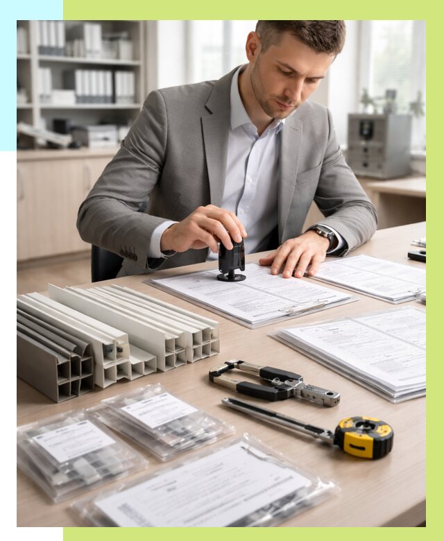 Сертификация ПВХ продукции в Чернушке от 8633 р., Алешин-Чрш