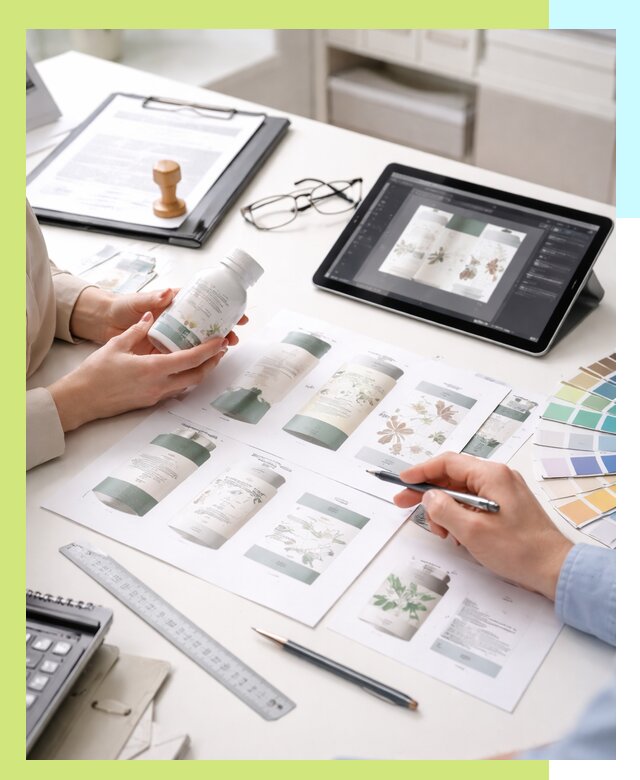 Профессиональная разработка дизайна и текста этикетки продукции в Чернушке