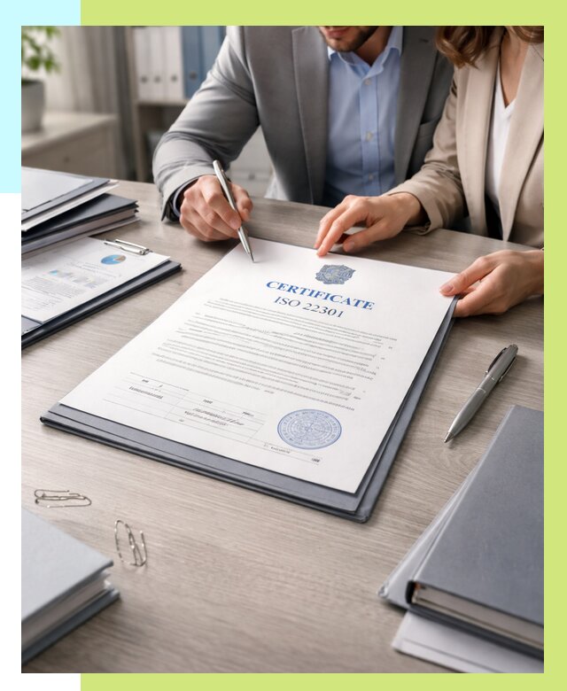 Сертификат ISO 22301 в Чернушке от 45702 р. | Алешин-Чрш срочно
